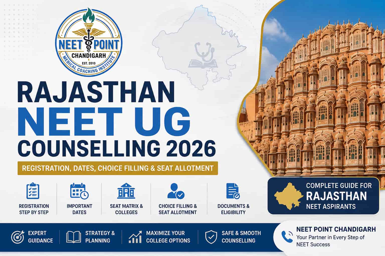 Rajasthan NEET UG Counselling 2026: Registration, Dates, Choice Filling & Seat Allotment